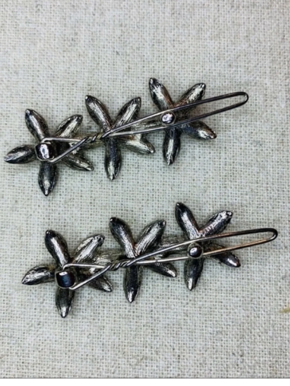 Lord & Taylor | Hair Barrettes | Marcasite & Pearl Harpins